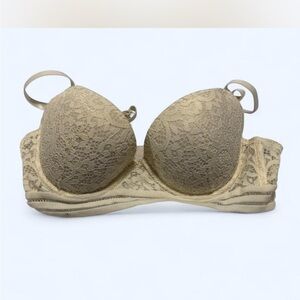 Elegant Lace Underwire Bra - white